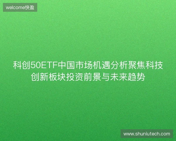 科创50ETF中国市场机遇分析聚焦科技创新板块投资前景与未来趋势